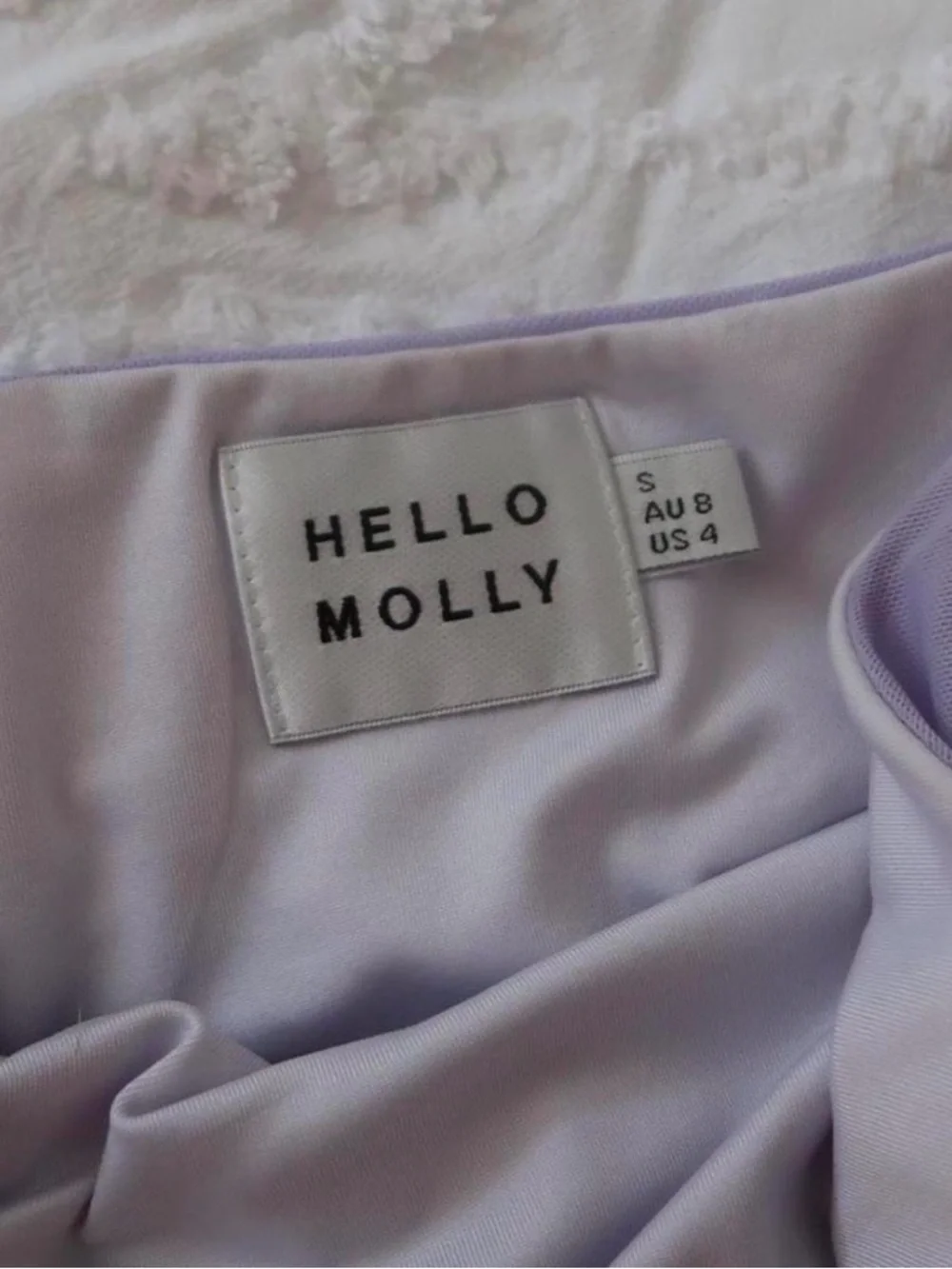 Hello Molly Lavender Ruched Bodycon Dress - Elegant Spaghetti Strap - Picture 6 of 7